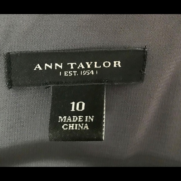 Ann Taylor silk dress, gray cheetah print - Picture 2 of 7
